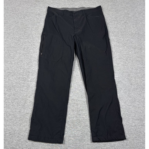 Eddie Bauer Other - Eddie Bauer Pants Mens 36x30 Black Fleece Lined Tech Cargo Stretch Outdoor (B)